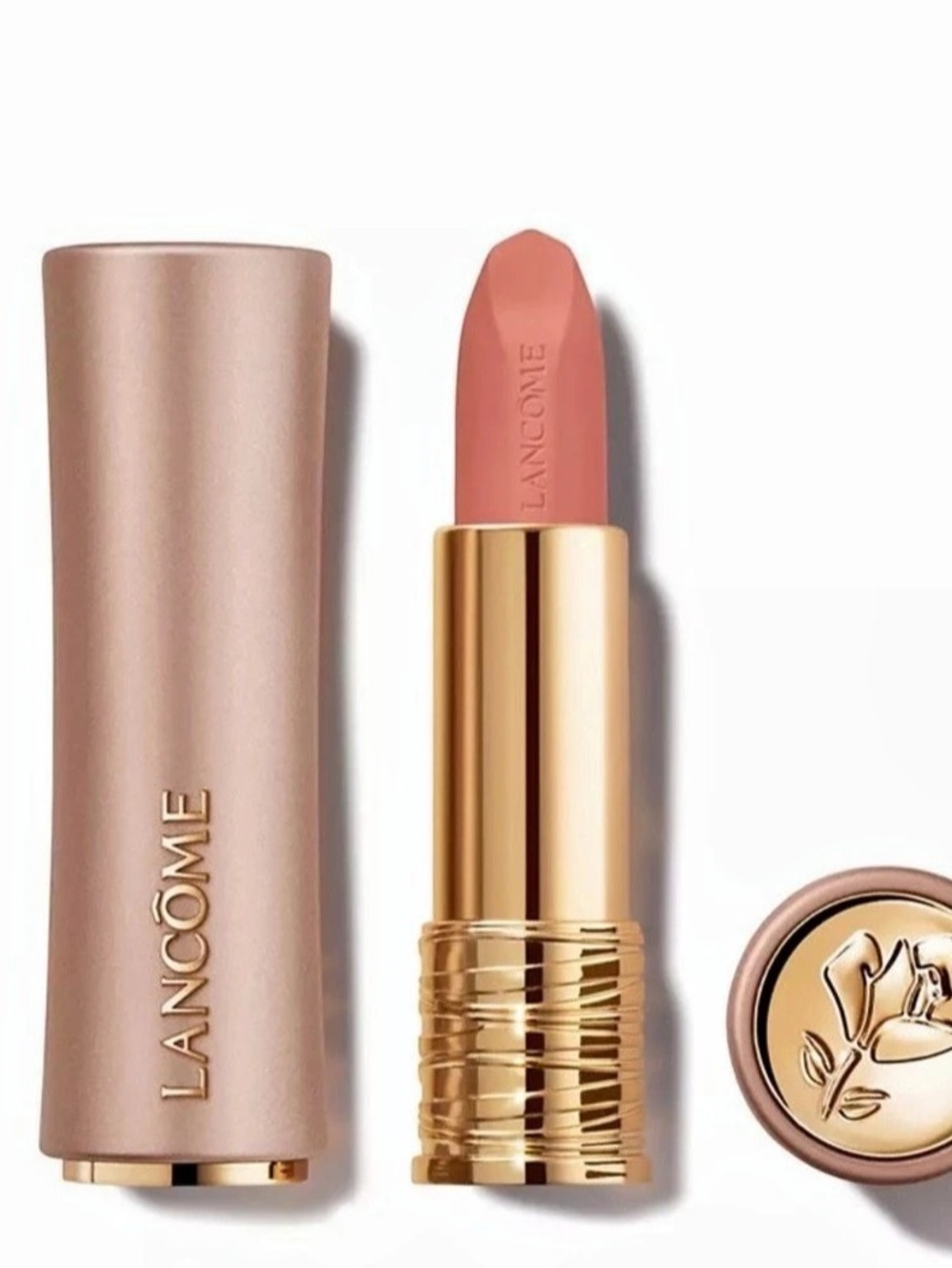 LANCÔME L'ABSOLU ROUGE INTIMATTE SOFT MATTE LIPSTICK 215 First Kiss NIB